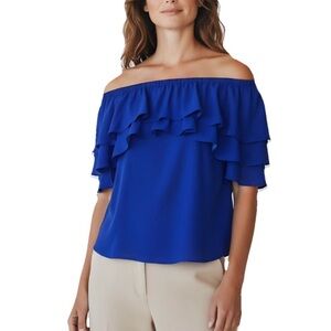 Lilly Pulitzer Blue Haylee Top